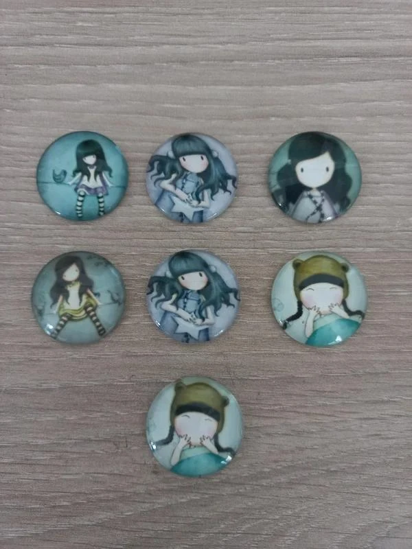 Lot De Cabochons Verre "Gorjuss"